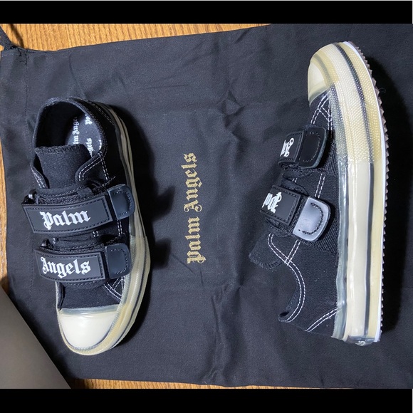 Palm Angles Black Logo Vulcanized Sneakers - Picture 4 of 4